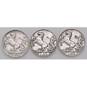 Vittorio Emanuele III (1900-1946) 10 Lire 1927 (2) e 1930 - ...