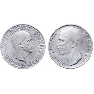 Victor Emmanuel III (1900-1946) 10 Lire 1927**, 1936 - Lot...