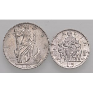 Viktor Emanuel III (1900-1946) 10 a 5 lír 1936 - AG Graf...