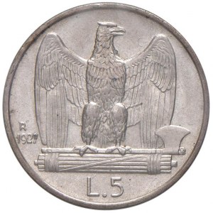 Viktor Emanuel III (1900-1946) 5 lir 1927** - Nomisma 11...