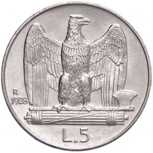 Viktor Emanuel III (1900-1946) 5 Lire 1928* - Nomisma 113...