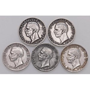 Vittorio Emanuelle III (1900-1946) 5 lire 1927 (4) e 1929 - ...