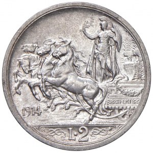Viktor Emanuel III (1900-1946) 2 Lire 1914 - Nomisma 1163...