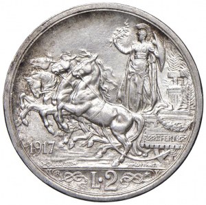 Victor Emmanuel III (1900-1946) 2 Lire 1917 - Nomisma 1166...