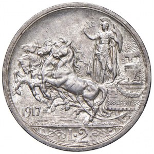 Victor Emmanuel III (1900-1946) 2 Lire 1917 - Nomisma 1166...
