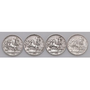 Vittorio Emanuele III (1900-1946) 2 Lire 1914, 1915, 1916 e ...