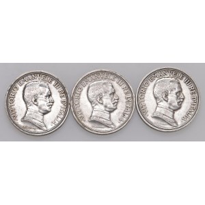 Viktor Emanuel III (1900-1946) 2 Lire 1914 a 1916 (2) - A...
