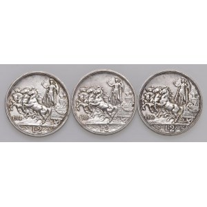 Viktor Emanuel III (1900-1946) 2 Lire 1914 a 1916 (2) - A...