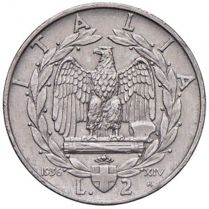 Vittorio Emanuele III (1900-1946) 2 Lire 1936 - Nomisma 1180...