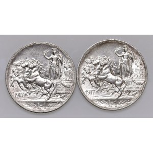 Vittorio Emanuele III (1900-1946) Lira 1917 (2) - Nomisma 12...