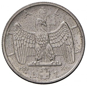 Victor Emmanuel III (1900-1946) Lira 1937 - Nomisma 1220 A...