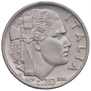 Viktor Emanuel III (1900-1946) 20 centov 1936 - Nomismus...