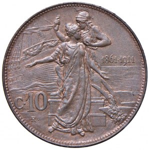 Victor Emmanuel III (1900-1946) 10 Cents 1911 Cinquante...