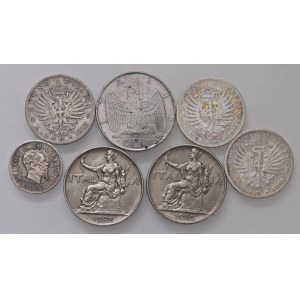 Lotto di sette monete di cui quattro in AG, come da foto. Da...
