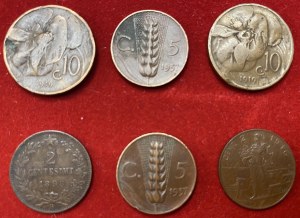 Lot of copper coins as pictured, note 10 cents...