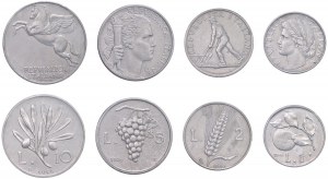 ITALIAN REPUBLIC (1946-) 10, 5, 2 and one lira 1946 - EN R...