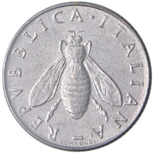 ITALIAN REPUBLIC (1946-) 2 Lire 1958 - EN RR Sealed co...