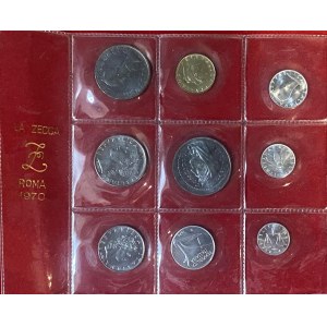REPUBBLICA ITALIANA Set 1970 - AG, CU, IT...
