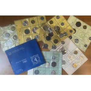 REPUBBLICA ITALIANA Divisionali 1969 (2), 1970 (2), 1980, 19...