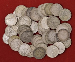REPUBBLICA ITALIANA Lot of 45 500 lire coins in AG com...