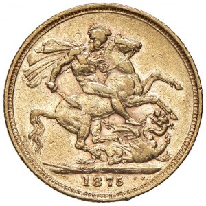 AUSTRALIA Vittoria (1837-1901) Sterlina 1875 M - KM 7 AU (g ...