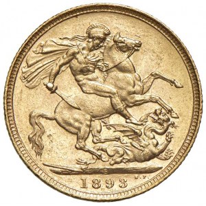 AUSTRALIA Vittoria (1837-1901) Sterlina 1893 S - KM 13 AU (g...