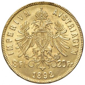 AUSTRIA Franz Joseph I (1848-1916) 8 Florins 1892 Rest...