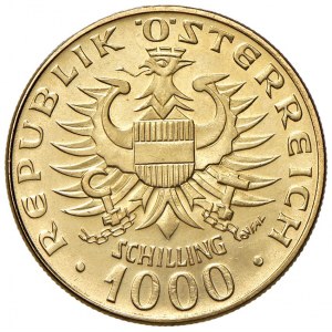 AUTRICHE République - 1.000 Schilling 1976 - Fr. 909 AU (g 13,...
