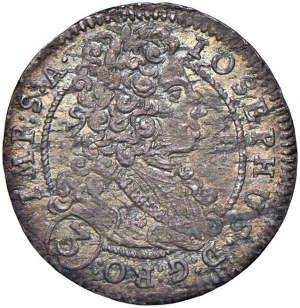 AUSTRIA Bohemia - Josef I (1705-1711) 3 Kreuzer 1710 PM - KM ...
