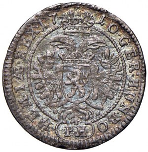 AUSTRIA Bohemia - Josef I (1705-1711) 3 Kreuzer 1710 PM - KM ...