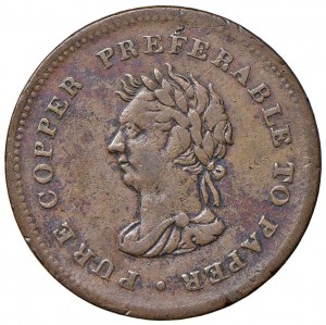 KANADA Nové Skotsko - haléřový žeton 1838 - CU (g 15,68)...