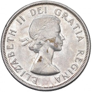 CANADA Elisabetta II (1952-2022) Dollaro 1958 - KM 55 AG (g ...