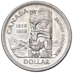 CANADA Elizabeth II (1952-2022) Dollar 1958 - KM 55 AG (g ...