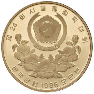 KOREA 50 000 wonů 1986 - AU (g 33,62) V originálním pouzdře a s...