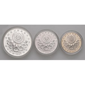 CORÉE 10 000, 2 000 et 1 000 Won 1988 - CuNi Lot de trois pièces...