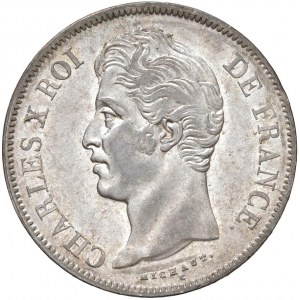 FRANCIA Carlo X (1824-1830) 5 Franchi 1827 B - KM 728; Gad. ...