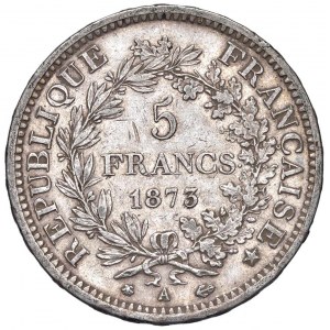 FRANCE Deuxième République (1848-1852) 5 Francs 1873 A - KM...