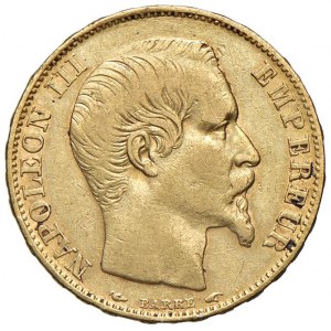 FRANCIA Napoleone III (1852-1870) 20 Franchi 1854 A - KM 781...