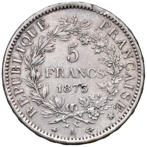FRANCE Troisième République (1871-1940) 5 Francs 1873 - AG(g 2...