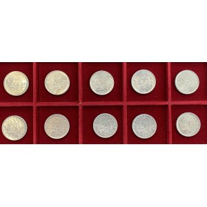 FRANCE 5 Francs de 1960 à 1969 - AG Lot de 10 pièces avec...
