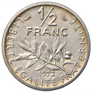 FRANCIA Mezzo Franco 1972 Piefort - NI (g 10,75) 250 pezzi c...