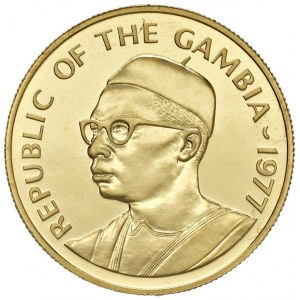 GAMBIA 500 Dalasis 1977 - AU (g 33,43 - tit. 967,50) Tiratur...