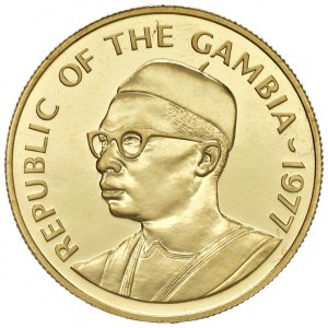 GAMBIA 500 Dalasis 1977 - AU (g 33.43 - tit. 967.50) Tiratur...