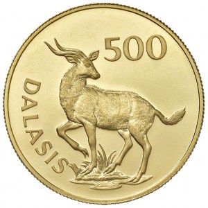 GAMBIA 500 Dalasis 1977 - AU (g 33,43 - tit. 967,50) Tiratur...