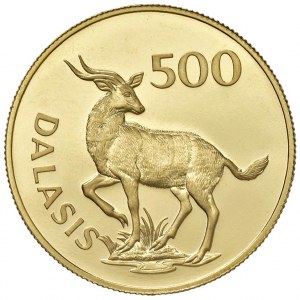 GAMBIA 500 Dalasis 1977 - AU (g 33.43 - tit. 967.50) Tiratur...