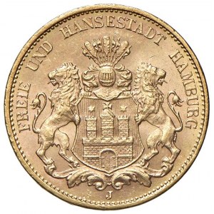 GERMANIA Amburgo - 20 Marchi 1913 J - KM 618 AU (g 7,99)...