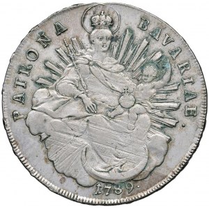GERMANIA Baviera - Charles Theodore (1777-1799) Tallero 1789...