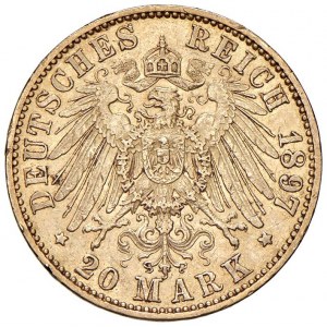NĚMECKO Prusko - Wilhelm II (1888-1918) 20 marek 1897 -...