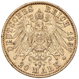 GERMANY Prussia - Wilhelm II (1888-1918) 20 Marks 1897 -...