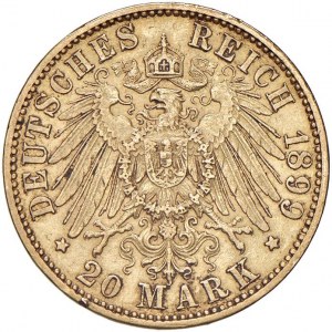 GERMANIA Prussia - Guglielmo II (1888-1918) 20 Marchi 1899 -...